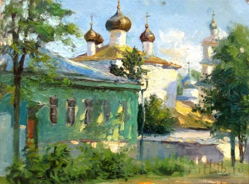 Николай Колесников - церковь Николы Явленного, церковь Покрова и дом Окулич-Казарина.