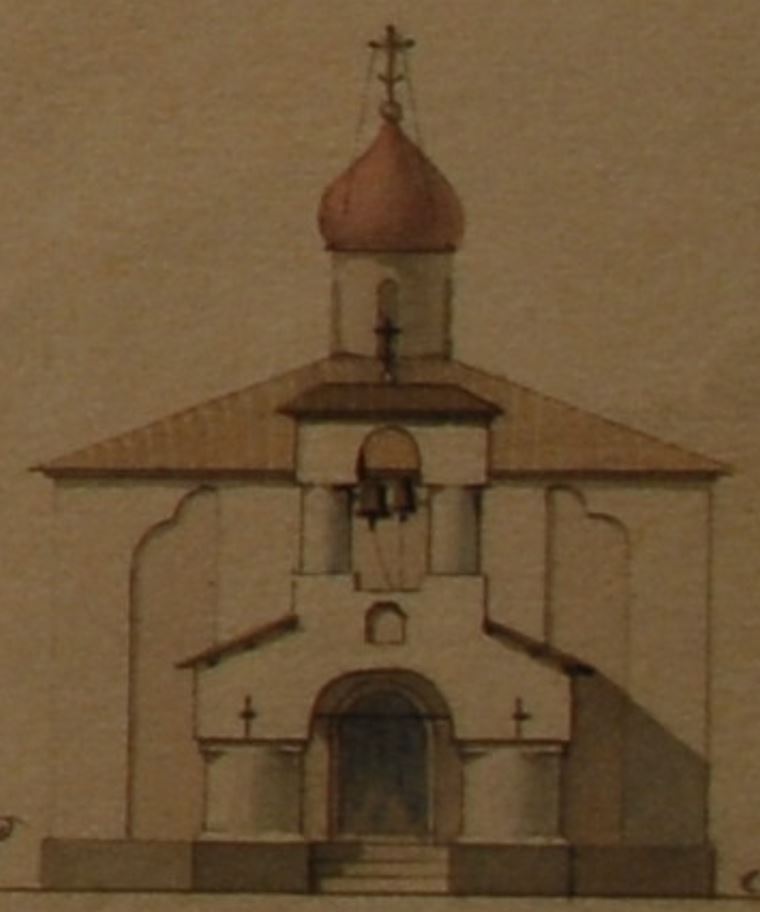 Иван Годовиков (1866 год). Церковь Дмитрия Солунского в Довмонтовом городе.