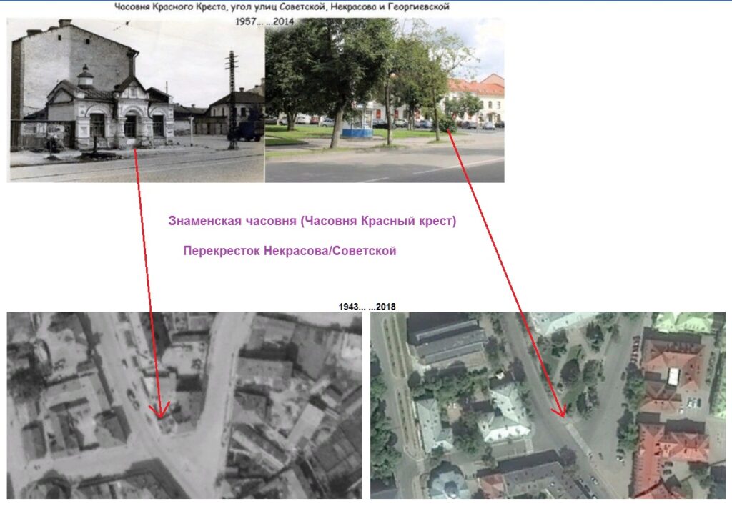 Часовня Красный крест. Местоположение.